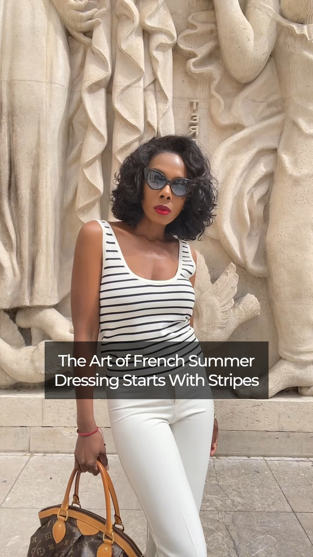 Stripes, Sun, and That Parisian Attitude 🇫🇷☀️

This look pairs crisp white trousers with classic Breton striped top — a timeless staple in every Parisians wardrobe. Bold red heels add a pop of femme energy, while a vintage LV bag ties it all together with a touch of luxury. 

Think seaside in Danville meets café terrace in Saint-Germain. Stripes, structure, and just enough sass.

#LTKStyleTip #LTKItBag #LTKU