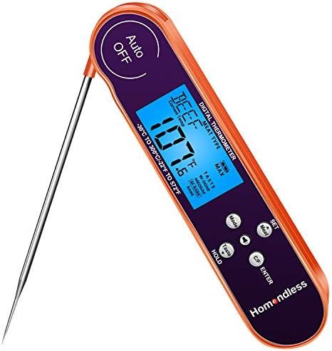 Meat Thermometer, 2021 Digital Cooking Thermometer Instant Read with 8 Types Temp Preset, Alarm, ... | Amazon (US)