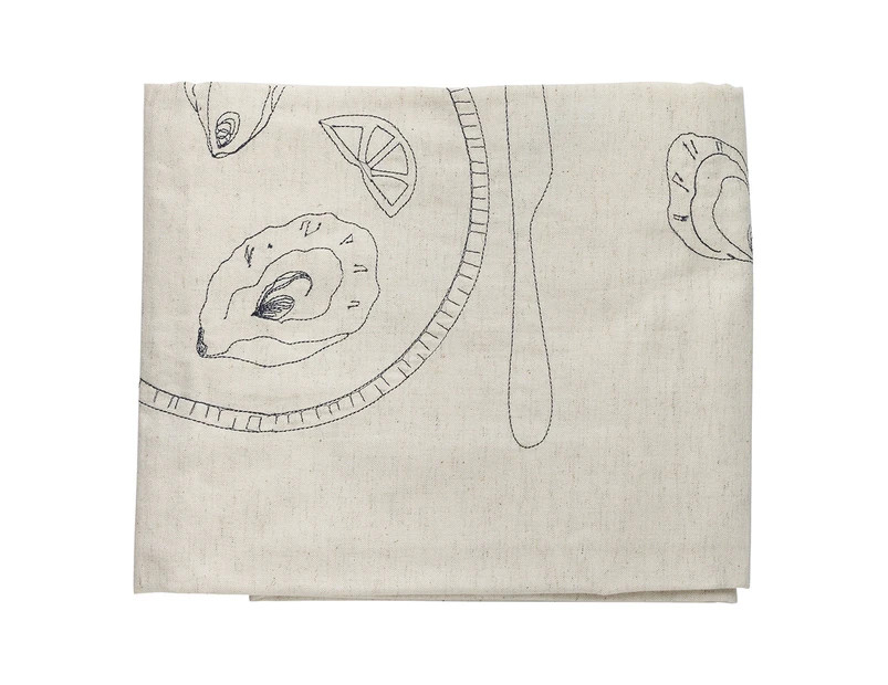 Ecology Cotton/Linen Tableware Dining Feast Tablecloth Napkin 240cm Flax | Catch.com.au