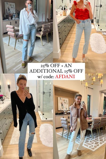 use code: AFDANI for an additional 15% off the denim sale! 