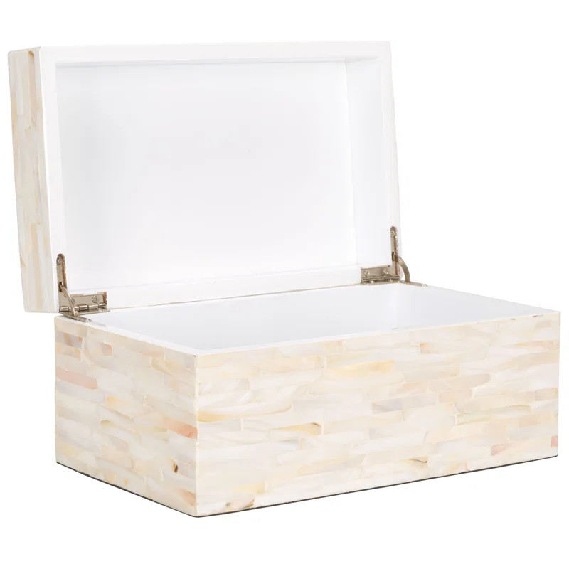 2 Piece Handmade Mother of Pearl Decorative Box Set (Set of 2) | Wayfair North America