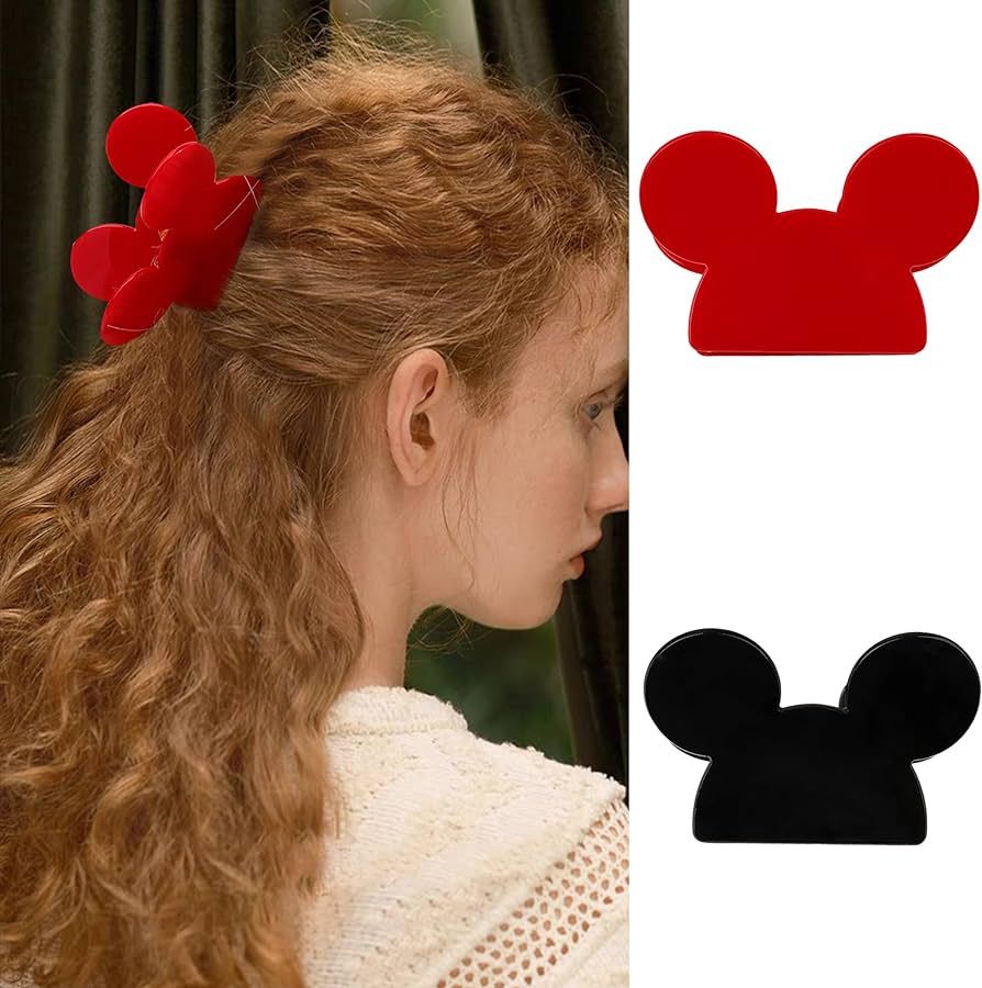 Hair Claw Clips for Women Girls Thick Thin Hair -Cute Mickey Mouse Hair Clips Non-Slip Jaw Claw C... | Amazon (US)