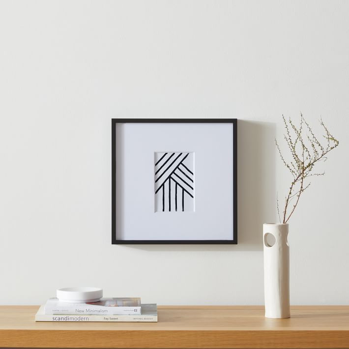 Multi-Mat Metal Gallery Frames - Black | West Elm (US)