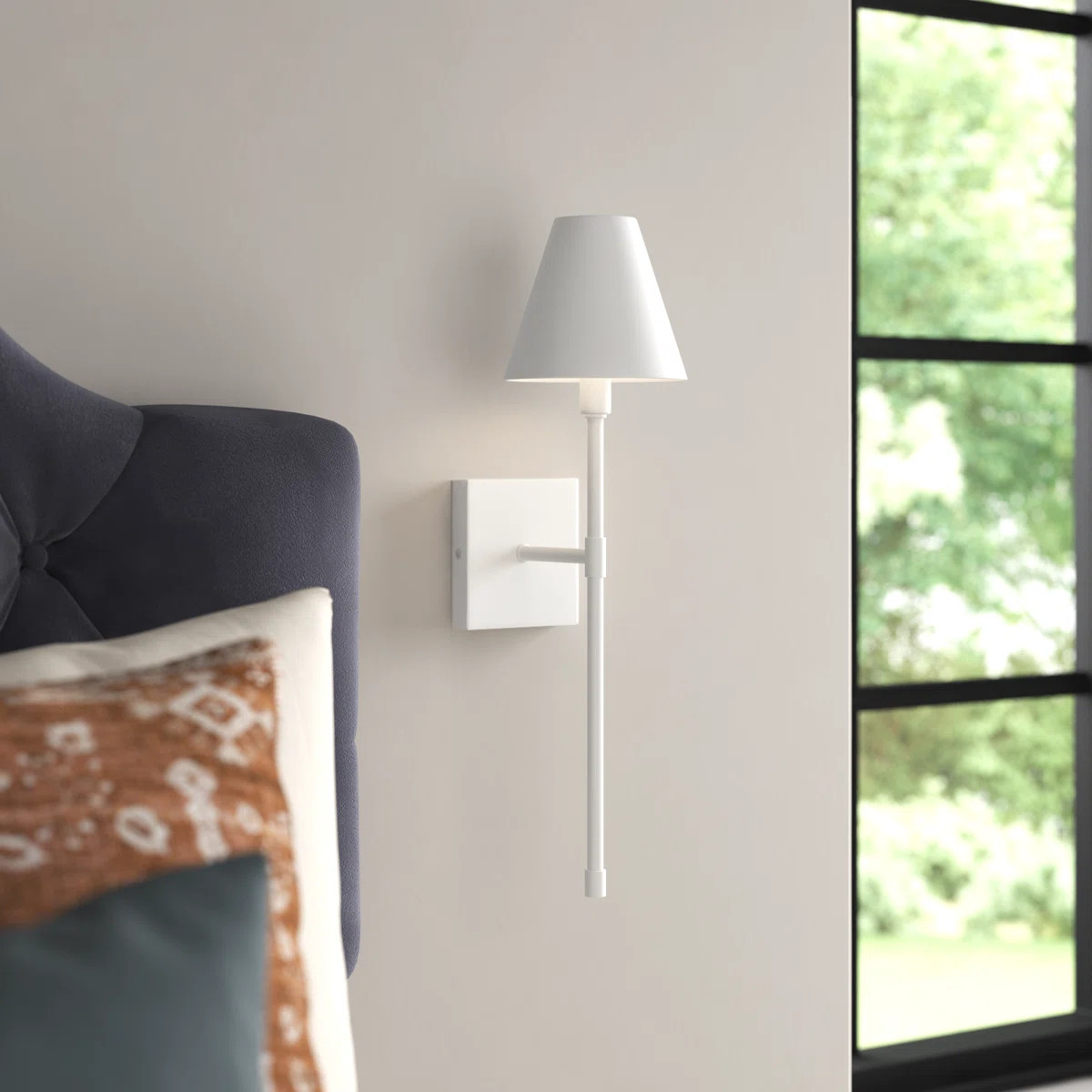 Avonia Metal Wallchiere in White | Wayfair North America