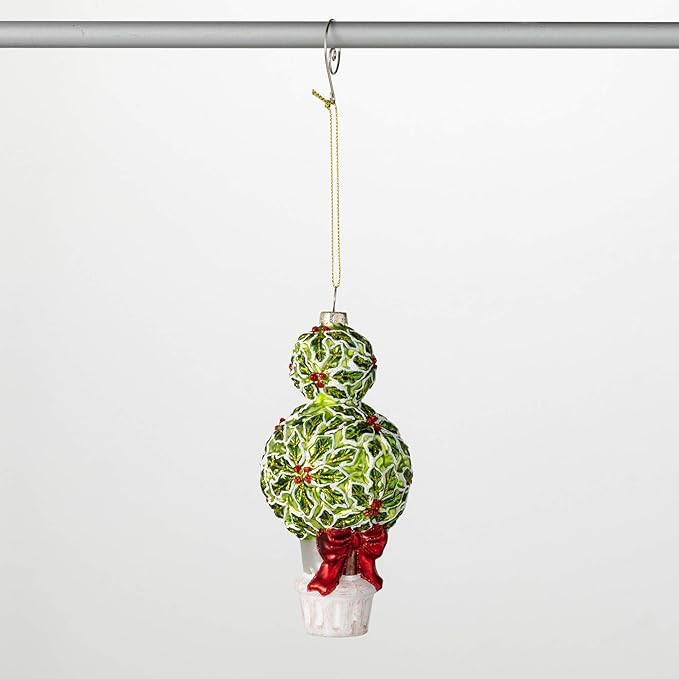 Sullivans Holly Topiary Ornament, Christmas Décor, Christmas Ornaments, Christmas Tree Ornaments... | Amazon (US)