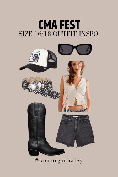 CMA fest country concert trucker hat outfit! 

#LTKstyletip