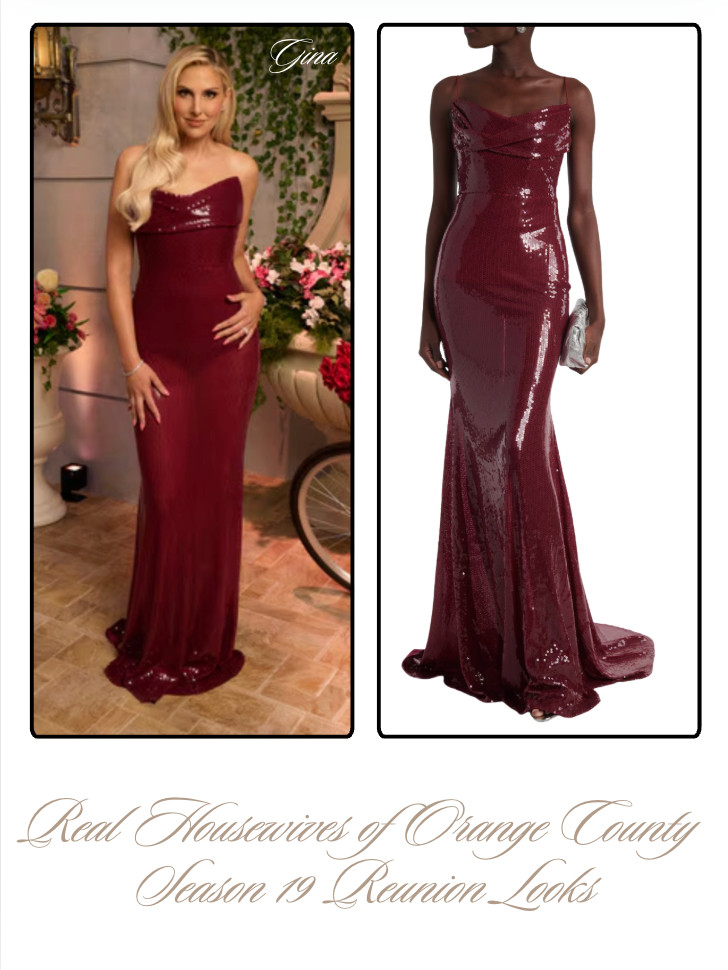 Gina Kirschenheiter's Season 19 Reunion Look 📸 + Info= @bravotv 

 