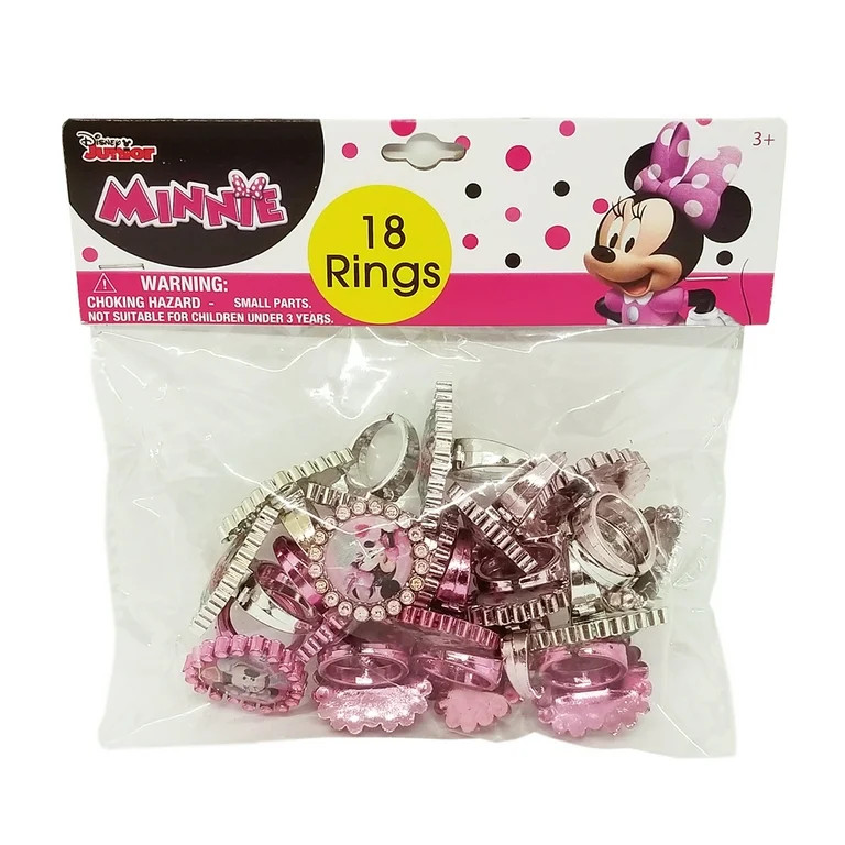 Minnie Mouse Party Rings, 18 Piece Party Favors | Walmart (US)