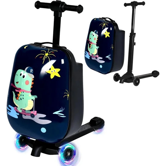 Advwin Scooter Luggage for Kids & Adults, 4-in-1 Detachable Foldable Hardside Ride on Suitcase wi... | Walmart (US)