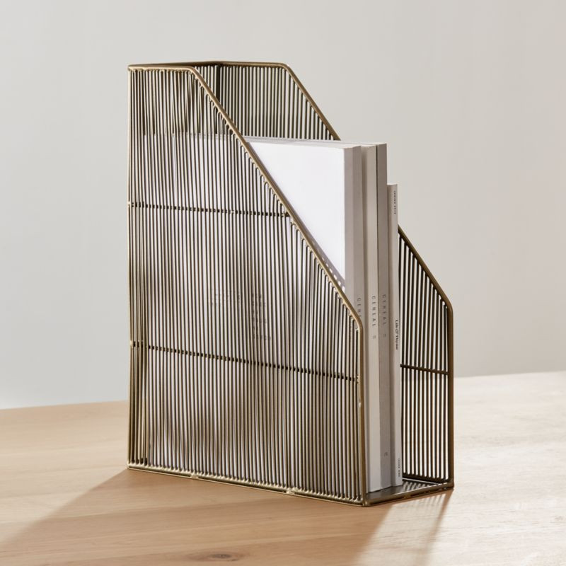 Kinsey Wire Magazine File | Crate and Barrel | Crate & Barrel