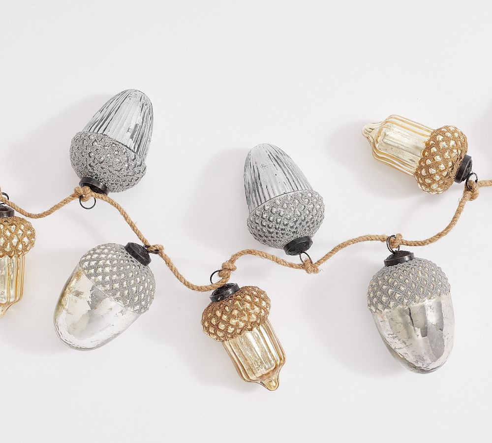 Mercury Acorn Garland | Pottery Barn (US)