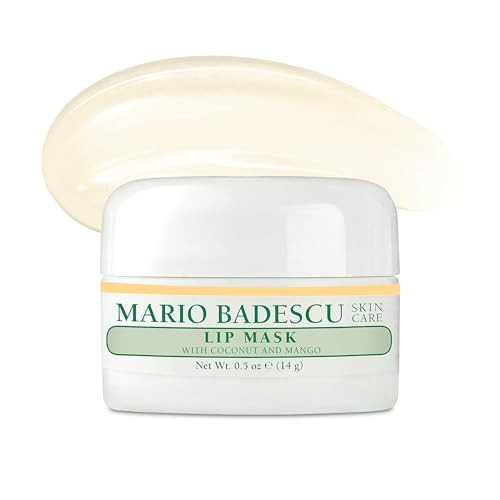 Mario Badescu Lip Mask with Coconut and Mango for All Skin Types, Overnight Lip Treatment Enriched With Skin Softening Coconut Oil, Sunflower Seed Oil and Hydrating Shea Butter, 0.5 Ounces | Amazon (US)