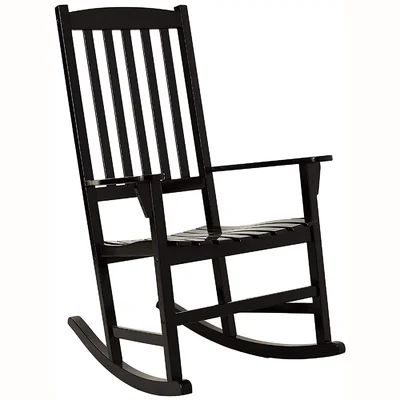 Gracie Oaks Rajesh Rocking Chair Colour: Black | Wayfair North America