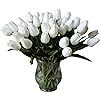 ALIERSA Artificial Tulips 10 Heads Mini Real Touch Artificial Flowers Fake Tulip for Home Decor W... | Amazon (US)