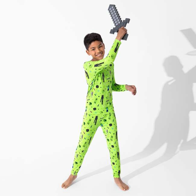Minecraft Mob Squad Kids Pajamas, Green | Maisonette