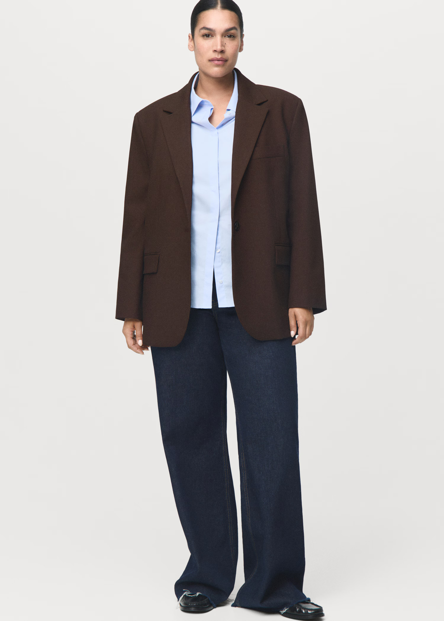 Straight-fit suit jacket - Women | MANGO USA | Mango (US/MX/AU)