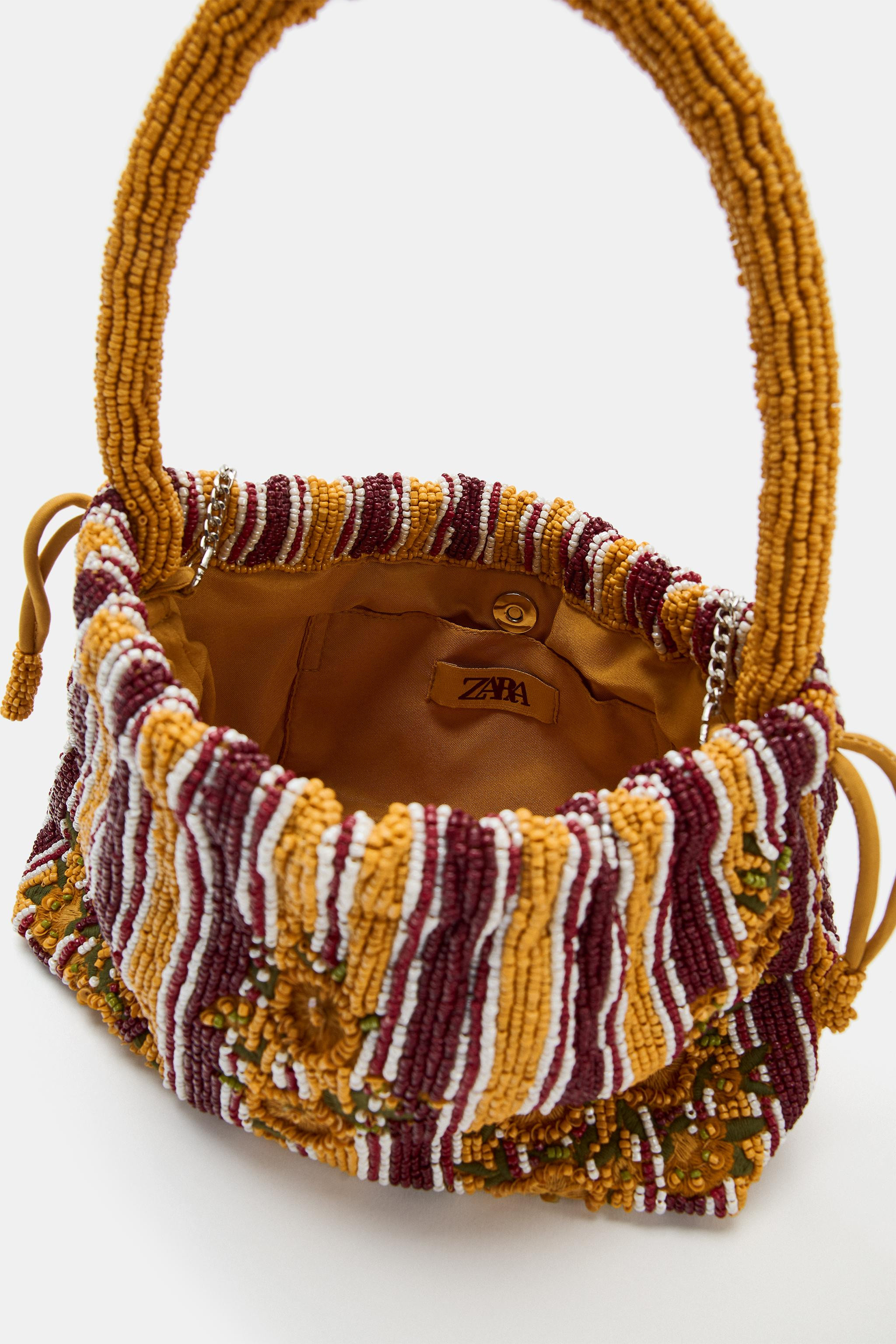 MINI BEADED SHOULDER BAG | Zara UK
