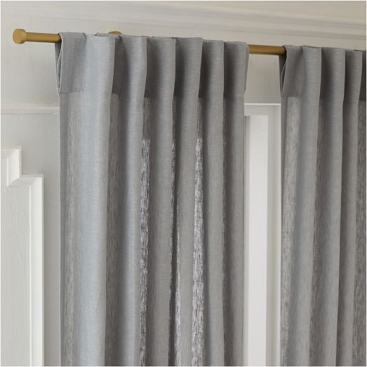 European Flax Linen Curtain | West Elm (US)