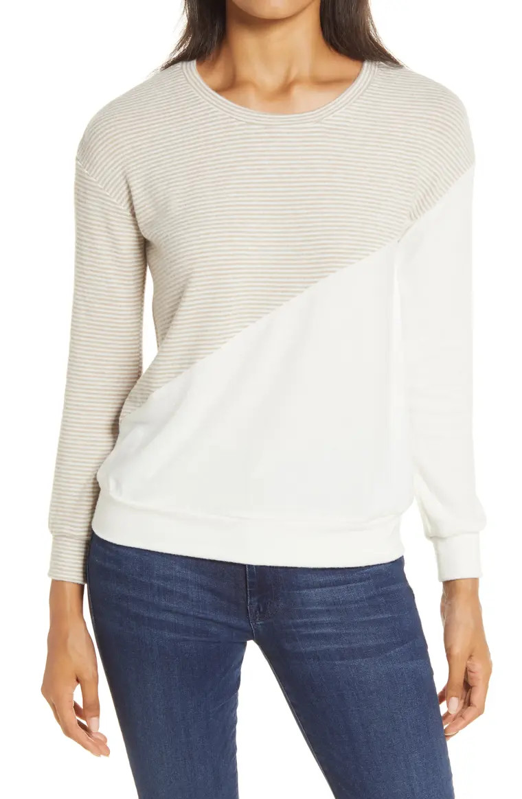 Diagonal Colorblock Pullover | Nordstrom