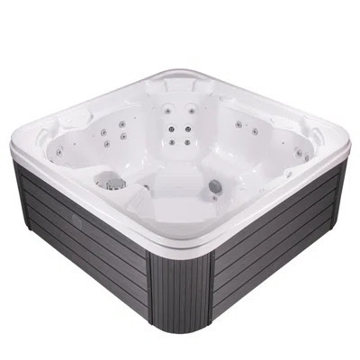 Bueno Spa Vacation 240 Volt 44 - Jet Square Acrylic Hot Tub With Arctic Max Insulation, Included Cover, And Ozonator | Wayfair North America