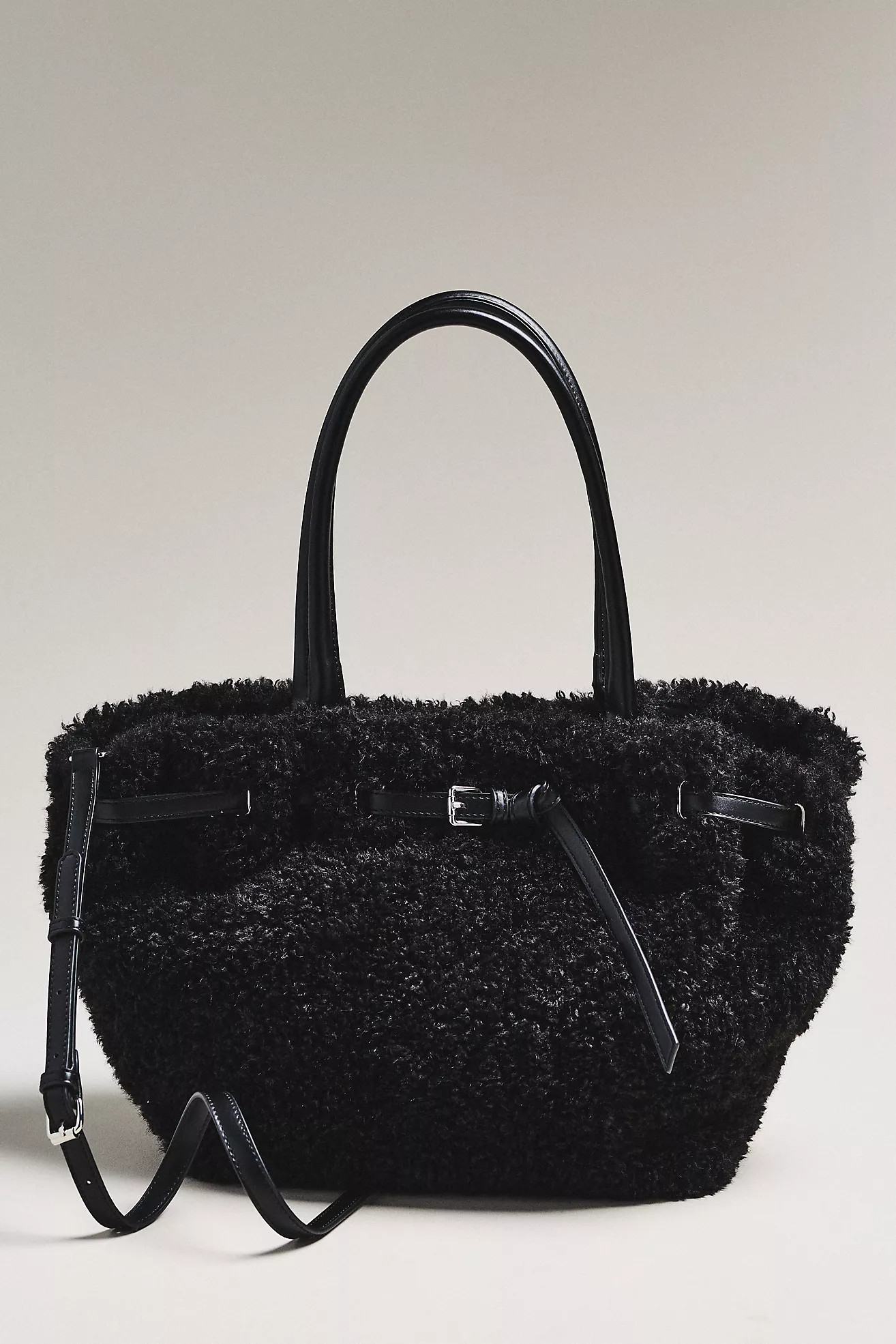 By Anthropologie Belted Sherpa Tote Bag | Anthropologie (US)