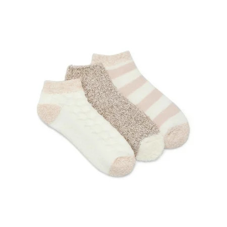 Joyspun Women's Double Layer Low Cut Lounge Socks, 3-Pack, Fits Shoe Sizes 4-10 | Walmart (US)