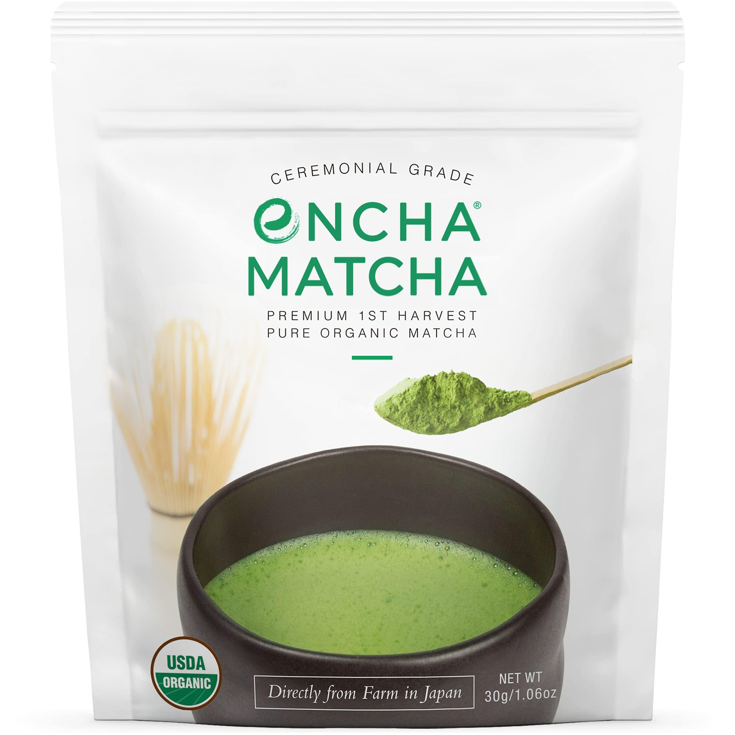 Encha Ceremonial Grade Matcha Powder, Organic First Harvest Japanese Matcha Green Tea Powder, Mat... | Amazon (US)