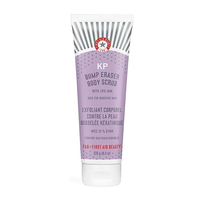 First Aid Beauty KP Bump Eraser Body Scrub with 10% AHA: Vegan Body Scrub to Decongestant Pores a... | Amazon (US)
