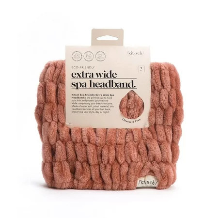 Kitsch Extra Wide Spa Headband Pink 1 | Walmart (US)