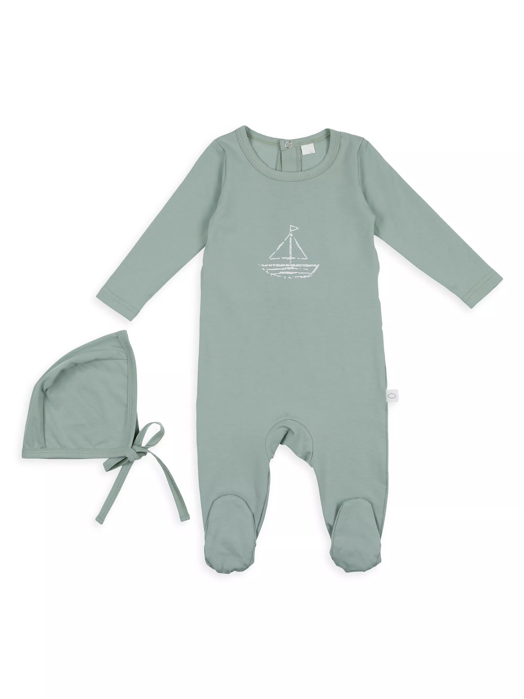 Baby Boy's 2-Piece Nautical Bonnet & Footie Set | Saks Fifth Avenue
