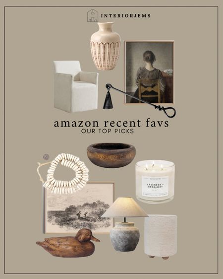 Amazon, recent favorites, framed art, Moody, art, wood, decorative bowl, decorative vase, super affordable, upholstered and chair, dining chair, decorative beads, table, lamp, living room, lighting, candle

#LTKSaleAlert #LTKStyleTip #LTKHome