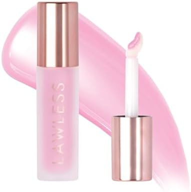 Lawless Forget the Filler Lip Plumping Line Smoothing Gloss - Strawberry Milkshake - Premium Volu... | Amazon (US)