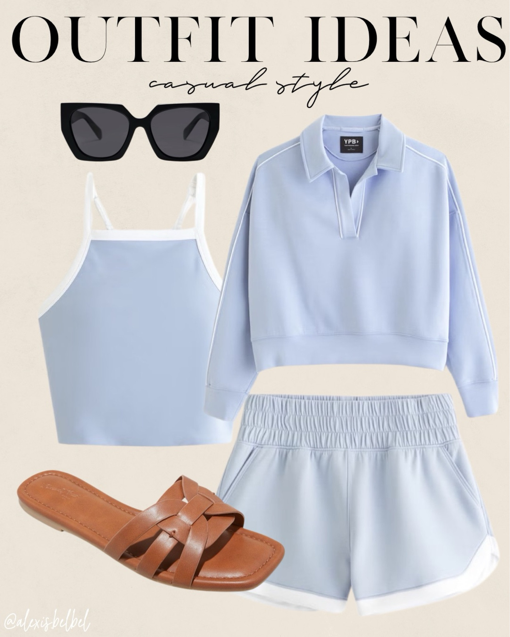 Casual outfit idea size Xs shorts and. Tank 
Matching athleisure set 

#LTKFindsUnder50 #LTKBacktoSchool #LTKFindsUnder100