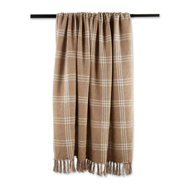 50"x60" Modern Farmhouse Plaid Throw Blanket - Design Imports | Target