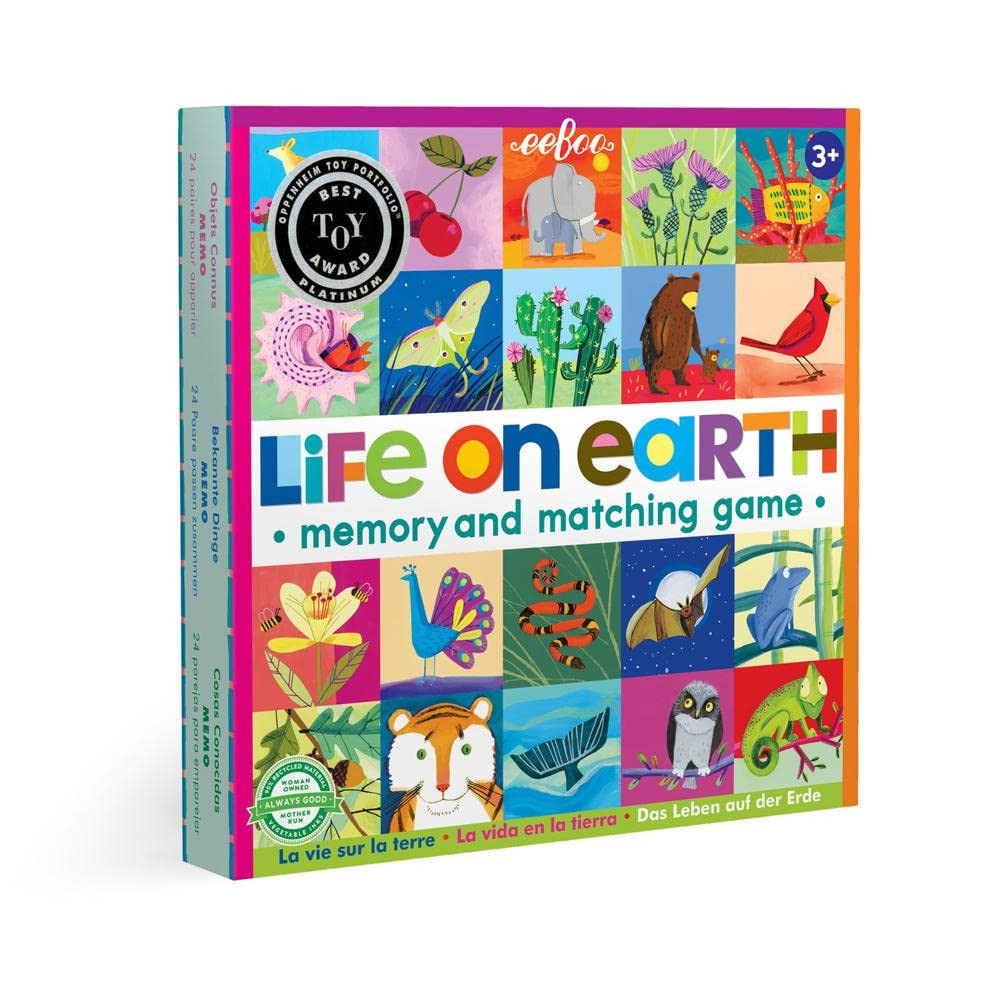 eeBoo: Life on Earth, Memory & Matching Game, Developmental and Educational, 24 Pairs to Match, S... | Amazon (US)