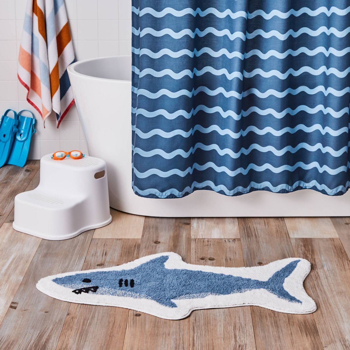 Shark Kids' Bath Rug - Pillowfort™ | Target