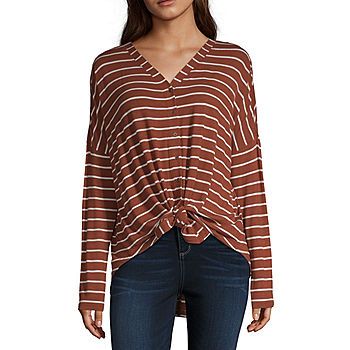 Web ID: 8420126a.n.a-Womens V Neck 3/4 Sleeve T-Shirt11 Reviews | JCPenney