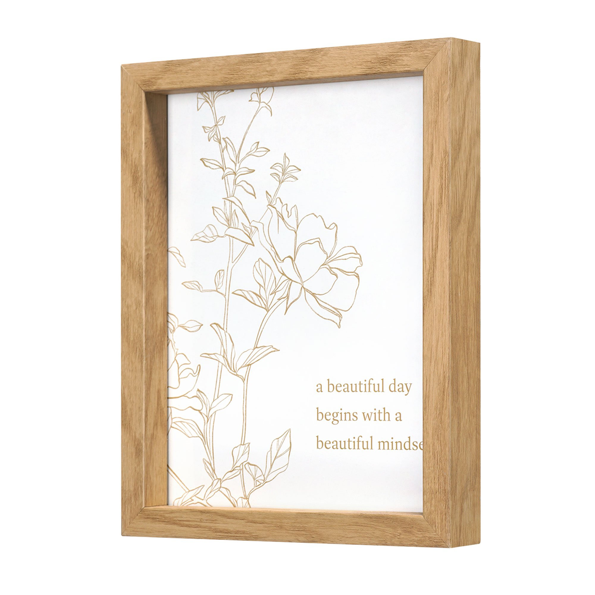 Crystal Art Gallery a Beautiful Day Framed Wall Art Décor Printed Glass Size 8" x 10" - Walmart.... | Walmart (US)