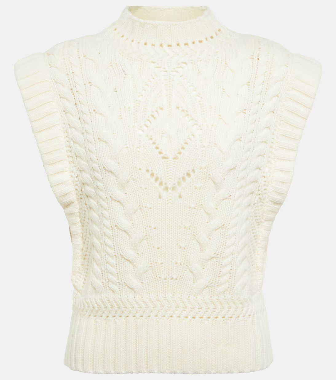 Pinkett cable-knit wool-blend vest | Mytheresa (UK)