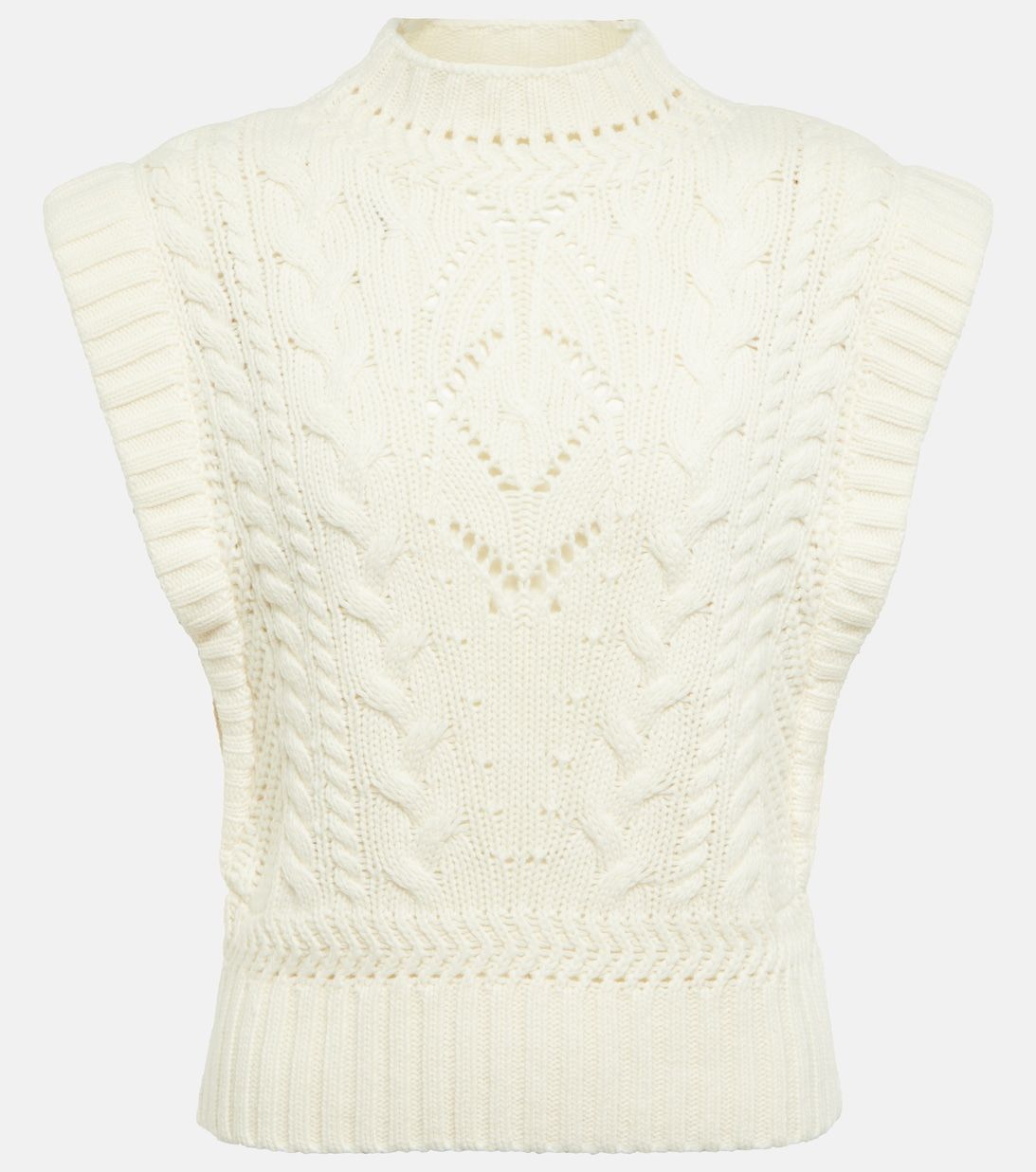 Pinkett cable-knit wool-blend vest | Mytheresa (UK)