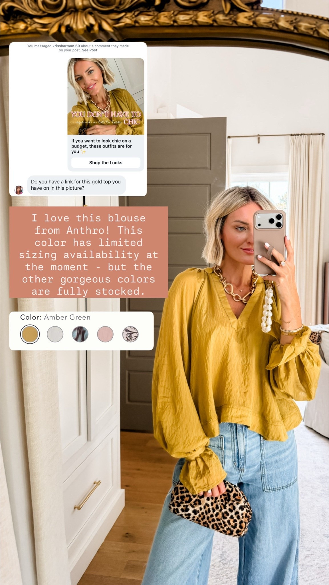 This shade of mustard/chartreuse is so good for fall! Love the sleeve silhouette! Wearing extra small/2

#LTKSeasonal #LTKootd