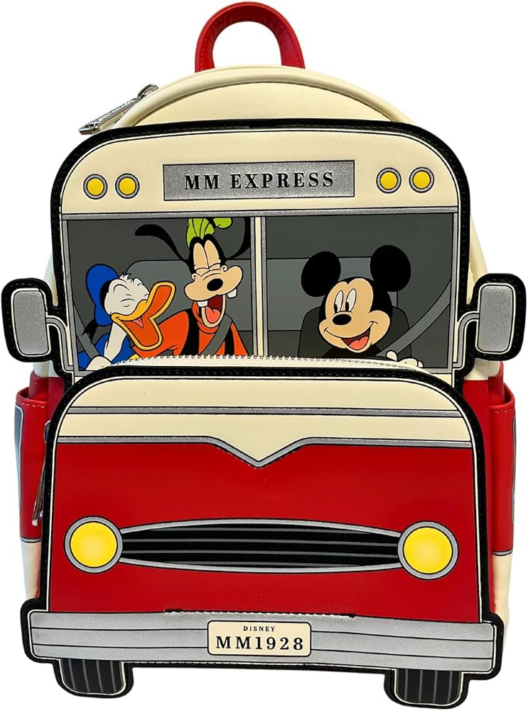 Loungefly Exclusive Disney Mickey and Friends Road Trip Double Strap Shoulder Bag | Amazon (US)