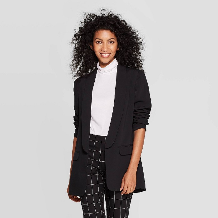 Women's Long Sleeve Boyfriend Blazer - A New Day™ | Target