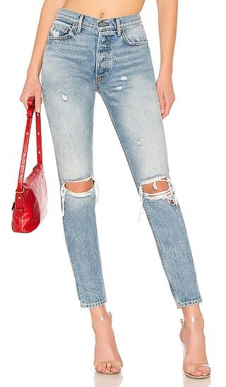 GRLFRND Karolina High-Rise Skinny Jean in Treasure | Revolve Clothing (Global)