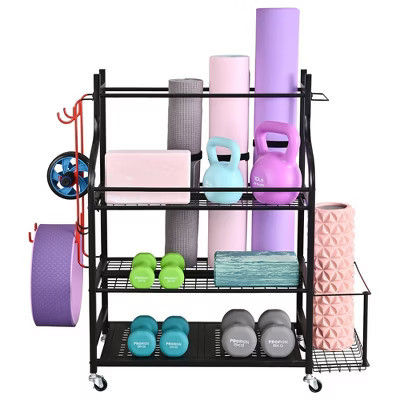 ZACHVO 3- Tier Yoga Mat Home Gym Storage Rack | Target