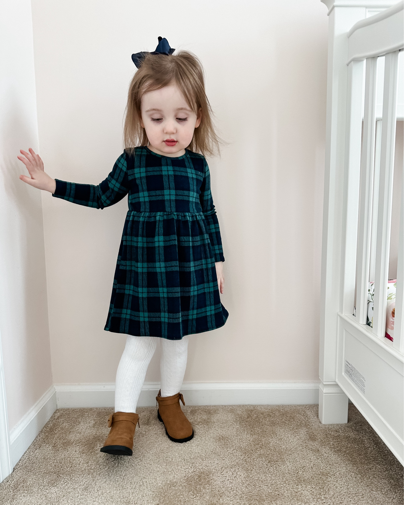 Christmas outfit, Christmas dress, toddler Christmas dress, black watch plaid, tartan dress, boots, holiday dress, plaid dress, toddler clothes

#LTKHoliday #LTKkids #LTKbaby