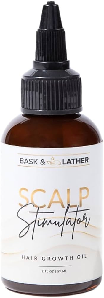 Bask & Lather Scalp Stimulator Hair Growth Oil Treatment – Rosemary & Mint Blend with Grapeseed... | Amazon (US)