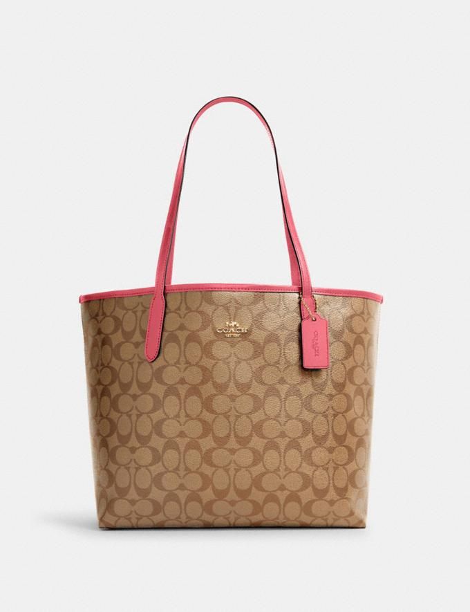 city tote in signature canvas | Coach Outlet