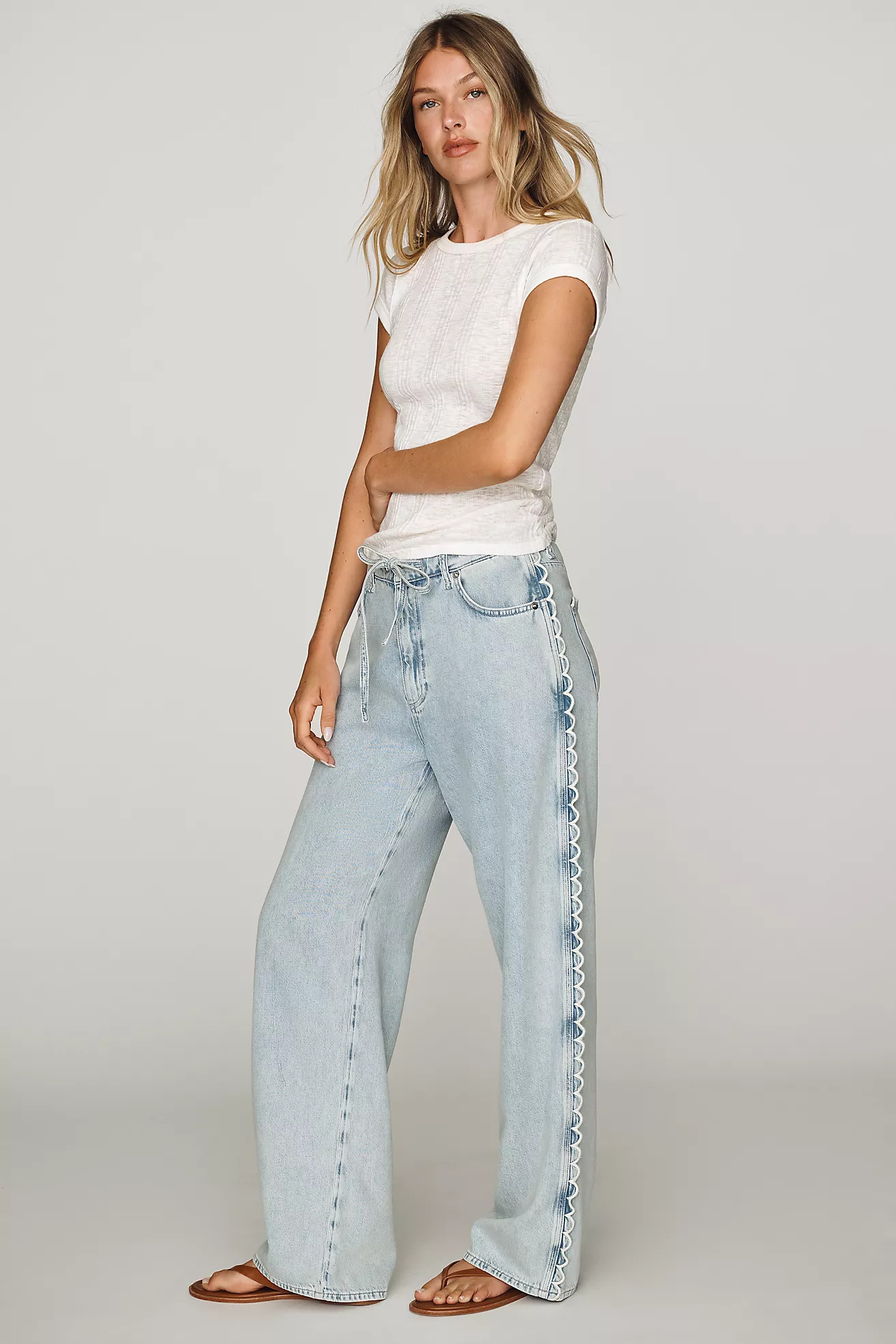 rag & bone Phoebe High Rise Wide Leg Jeans | Anthropologie (US)