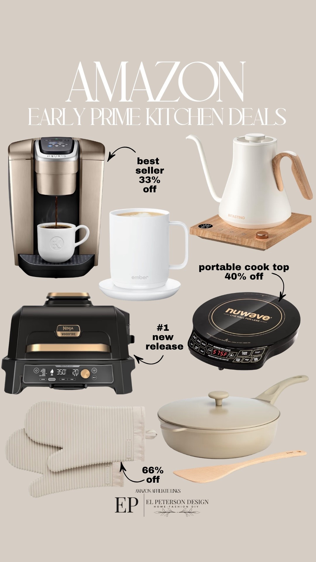 Early Prime kitchen Deals
Coffee maker
Oven
Potable cook top
Electric tea kettle
Kitchen mitts
Pan

#LTKHome #LTKSaleAlert